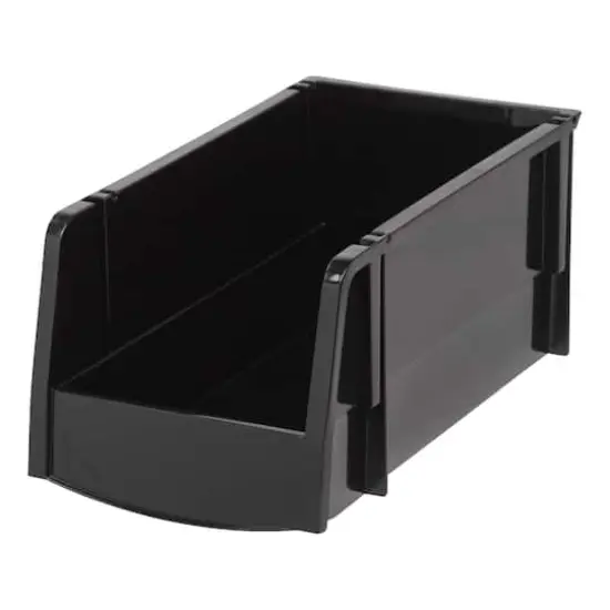 Iris&reg; Medium Black Storage Bin, 8ct. {1}