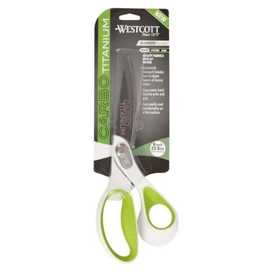 Westcott&reg; Carbo Titanium Bent Scissors {1}