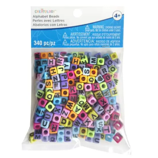 6.5mm Bright Alphabet Cube Beads by Creatology&trade; {4}