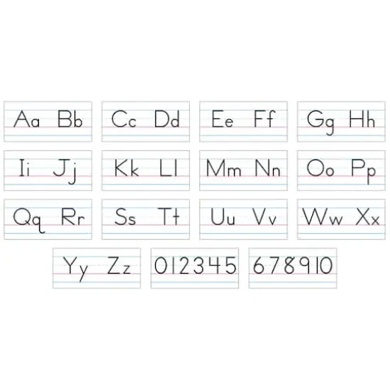 Trend Enterprises&reg; Basic Alphabet Zaner-Bloser Manuscript Bulletin Board Set {1}
