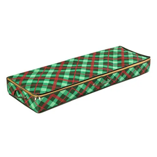 Honey Can Do Very Merry Plaid Wrapping Paper Organizer {3}