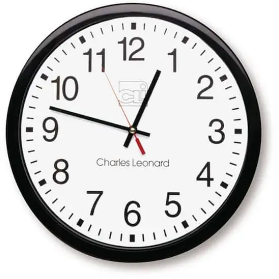 14" Thinline Quartz Wall Clock With 12" Dial {1}