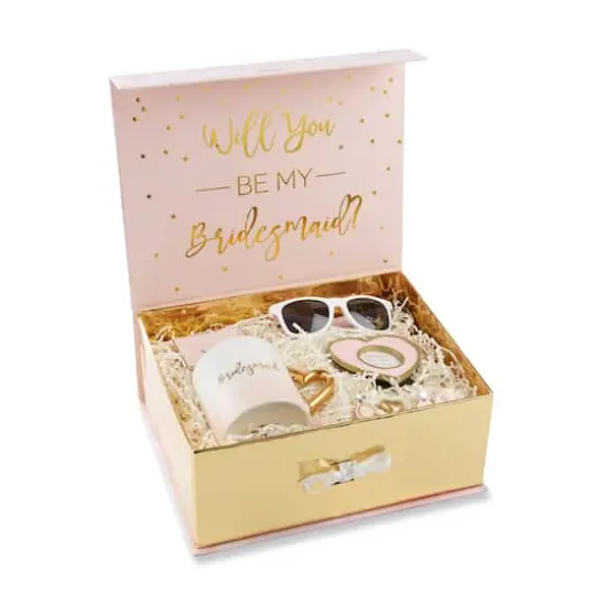 Kate Aspen&reg; Pink & Gold Will You Be My Bridesmaid Kit {1}