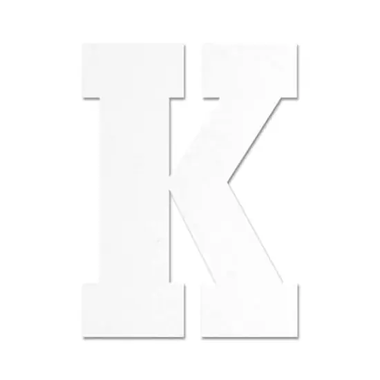 13" White MDF Uppercase Letter by Make Market&reg; K {1}