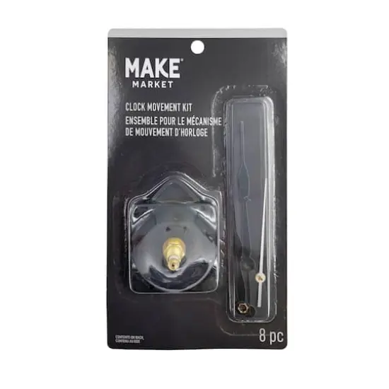 3/4" Clock Movement Kit with Black Hands by Make Market&reg; {4}