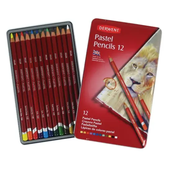 Derwent&reg; Pastel Pencil 12 Color Tin Set {1}