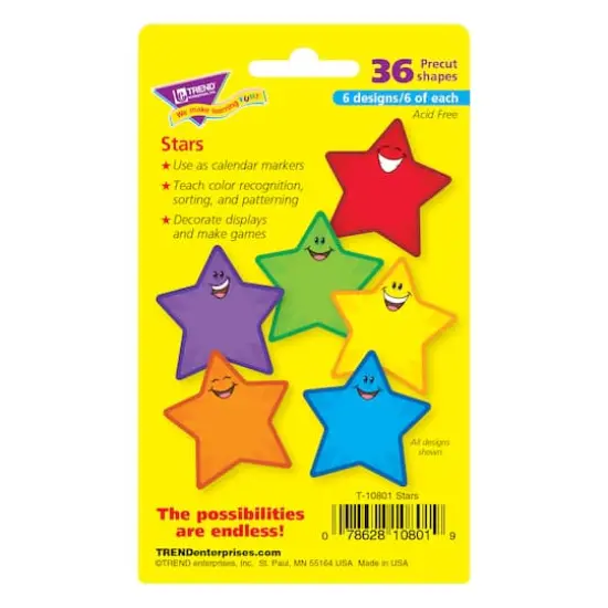 Stars Mini Accents Variety Pack, 36 Per Pack, 6 Packs {4}