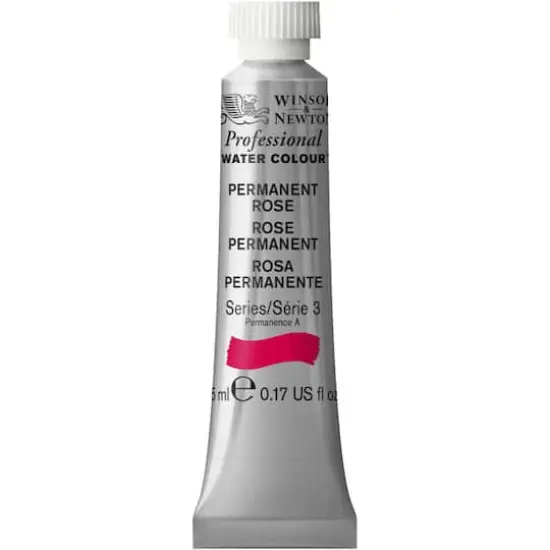 Winsor & Newton&reg; Professional Water Colour&trade; Paint, 5mL Permanent Rose {1}