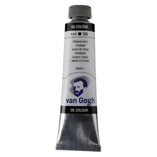 Van Gogh Oil Colour, 40mL 105 Titanium White (Safflower Oil) {1}