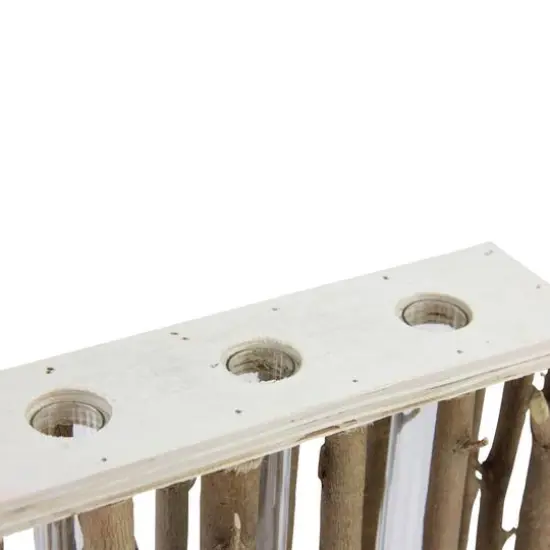 7.75" Branches in Wood Frame Vase Tabletop Accent {3}