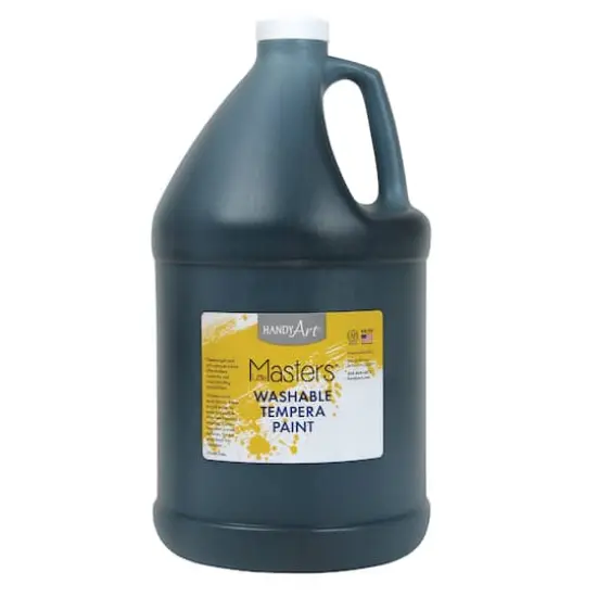 Little Masters&reg; Washable Tempera Paint, Gallon Black {1}