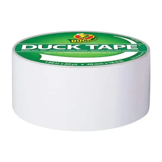 Color Duck Tape&reg; Brand Duct Tape White {3}