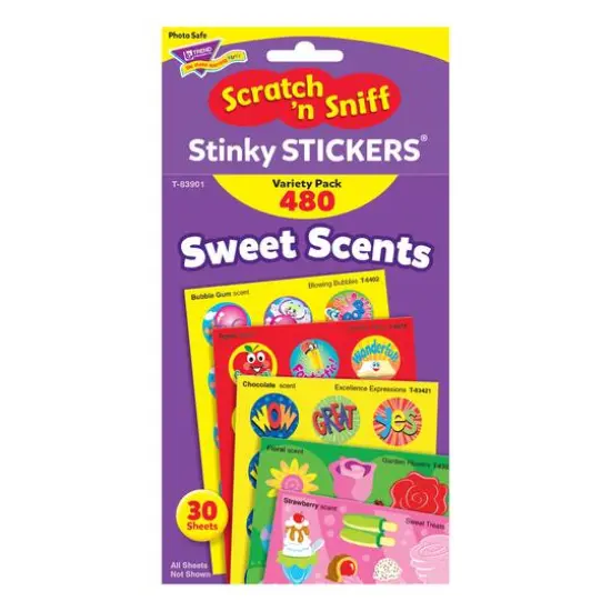 Trend Enterprises&reg; Sweet Scents Stinky Stickers&reg;, 480 Pack {3}