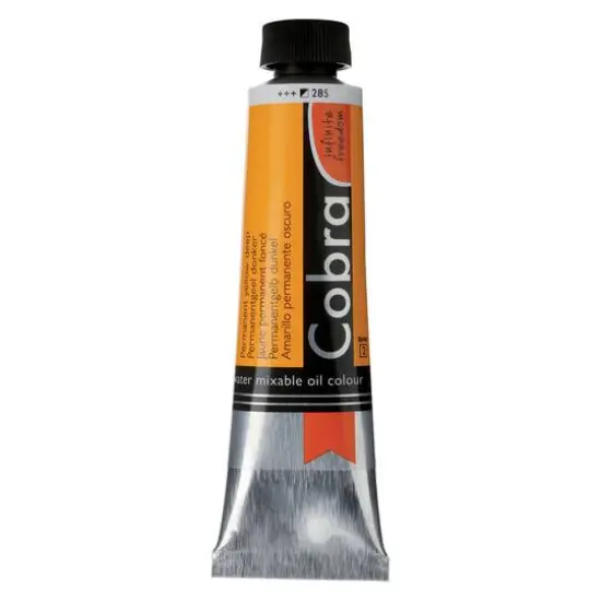 Cobra Artist Water Mixable Oil Colour, 40mL 285 Permanent Yellow Deep {1}