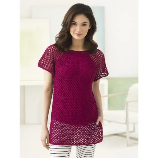 Lion Brand&reg; 24/7 Cotton&reg; Yarn Magenta {4}