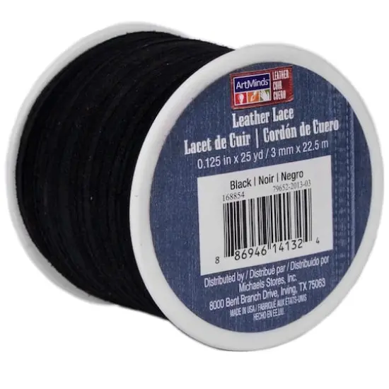 Suede Leather Lace by ArtMinds&trade; Black {5}