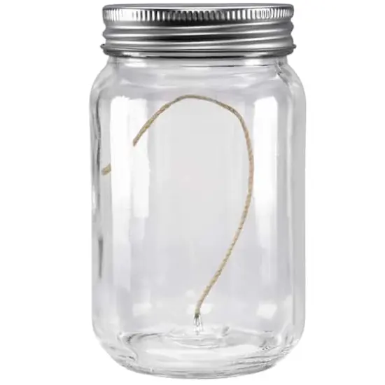 Mason Jar with Silver Metal Lid by Make Market&reg; {1}