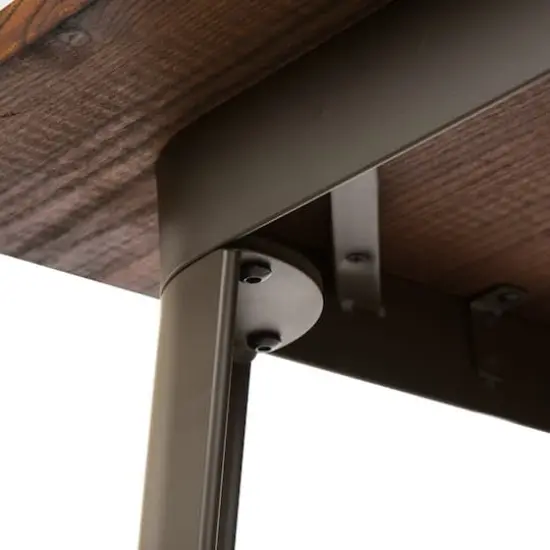 Glitzhome&reg; Metal & Wood Bistro Pub Bar Table {4}