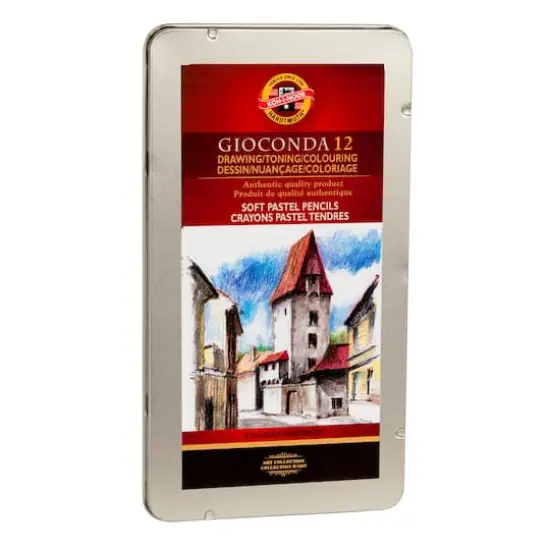 Koh-I-Noor Gioconda Soft Pastel Pencil 12 Color Tin {3}