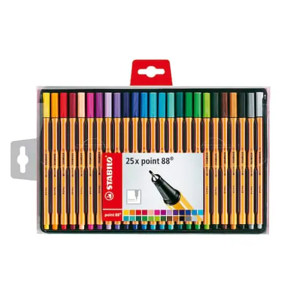 Stabilo&reg; Point 88 25 Color Pen Wallet Set {1}