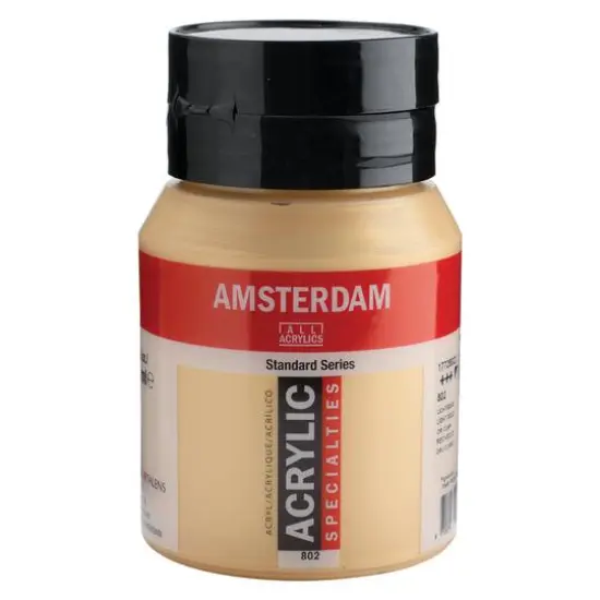 Amsterdam 500mL Standard Series Acrylic Paint 802 Light Gold {1}