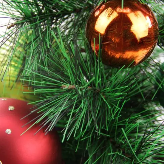 4ft. Unlit Pre-Decorated Multicolor Ball Ornament Artificial Potted Christmas Tree {3}