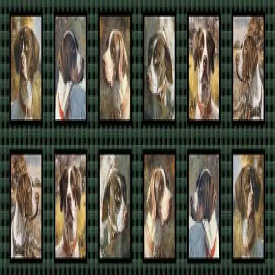 Wild Wings Point North Setter Block Cotton Fabric {1}