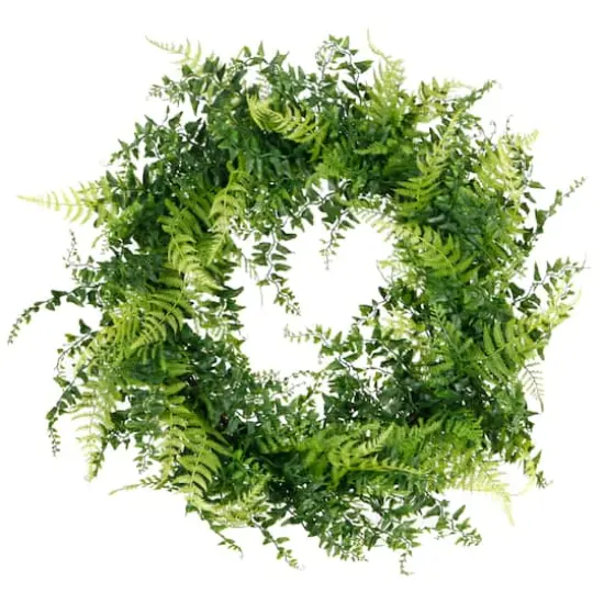 20" Mixed Greenery & Leaves Wreath by Ashland&reg; {1}