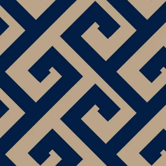 Springs Creative Greek Key Navy Fabric {1}