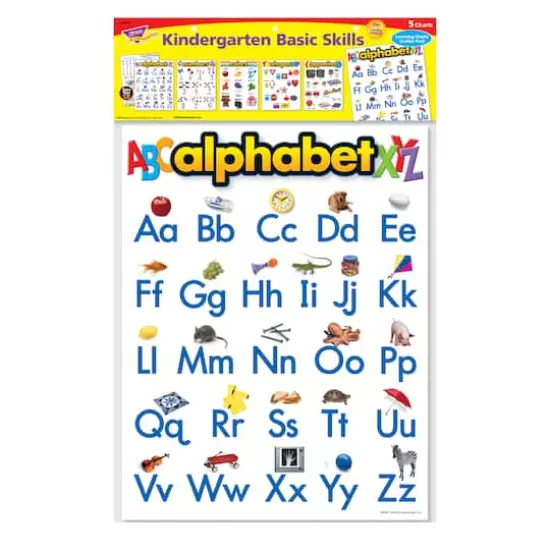 Kindergarten Basic Skills Learning Charts Combo Pack, Set of 5 {4}