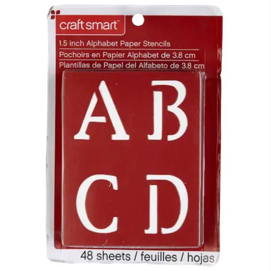 1.5" Old School Alphabet Stencils by Craft Smart&reg; {1}