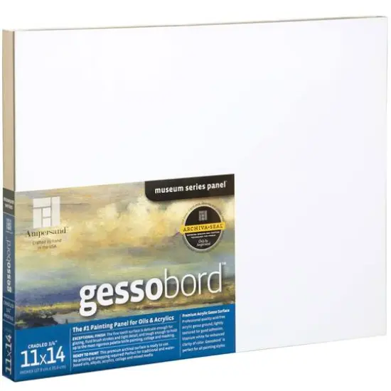 Ampersand&trade; Gessobord&trade; Museum Series Cradled Panel {2}
