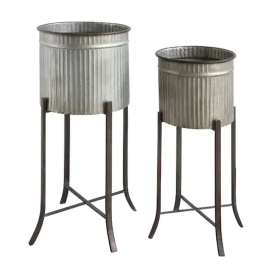 Hello Honey&reg; Rustic Iron Planters with Stand {3}