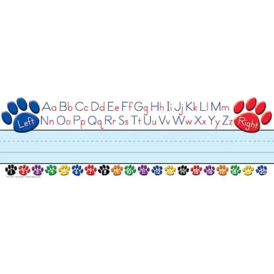 Colorful Paw Prints Alphabet Name Plates {1}