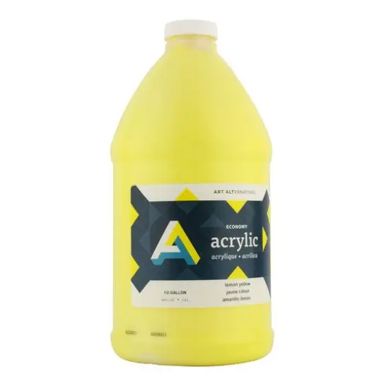 Art Alternatives Economy Acrylics 64oz. Yellow {1}