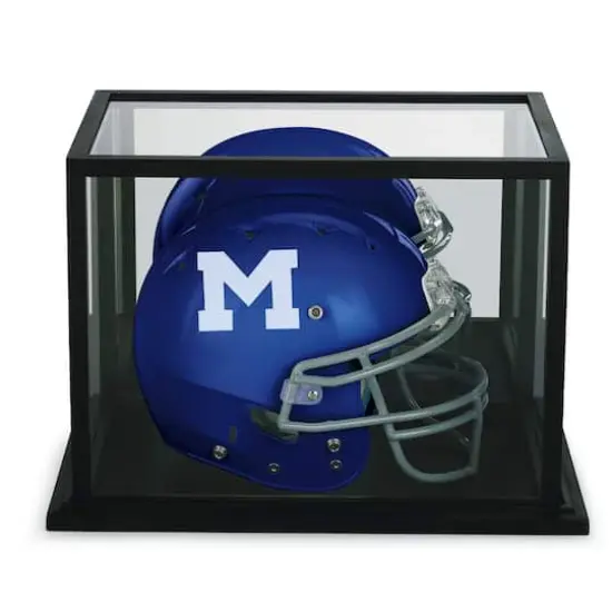 Black Football Helmet Display Case with Mirror Back by Studio D&eacute;cor&reg; {4}
