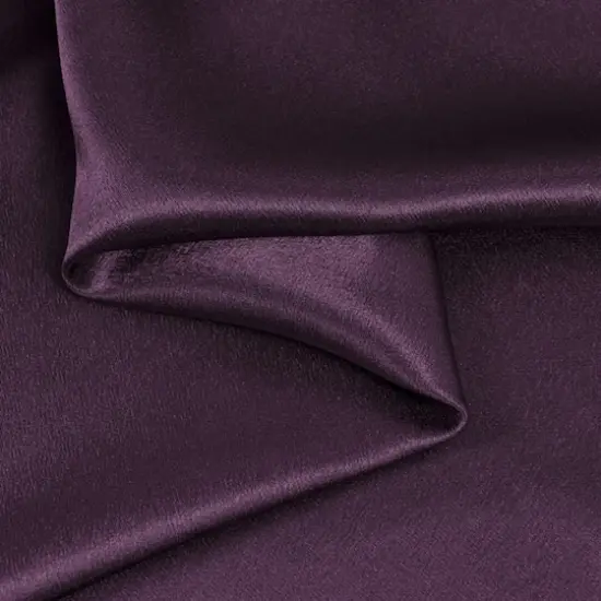Plum Crepe Back Satin {1}