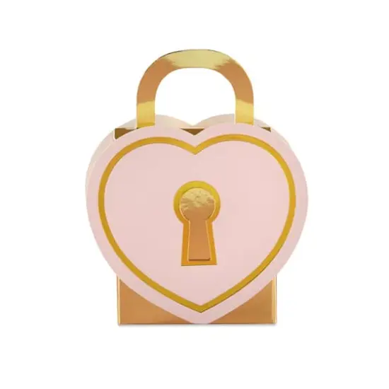 Kate Aspen&reg; Pink Love Lock Favor Box, 24 Count {1}
