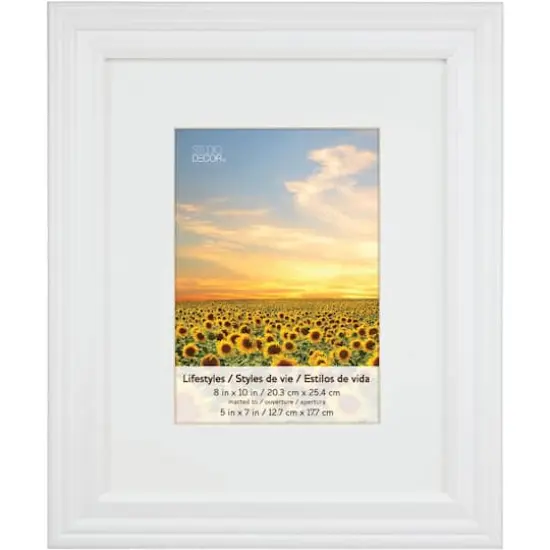 4 Pack Lifestyles 5" x 7" White Frames with Mat by Studio D&eacute;cor&reg; {6}