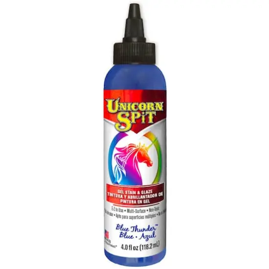 Unicorn SPiT&reg; Gel Stain & Glaze, 4oz. Blue Thunder {1}