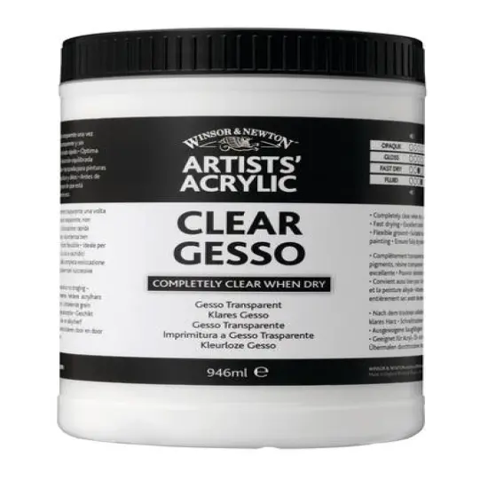 Winsor & Newton® Professional Acrylic Medium, Clear Gesso {1}
