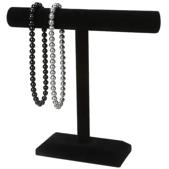 12" Black Velvet Single Bar Jewelry Stand by Bead Landing&trade;  {4}