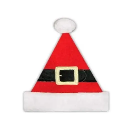 14" Belt Buckle Santa Hat, Adult Medium {1}