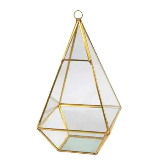 Gold Triangle Glass Terrarium By Ashland&trade; {1}