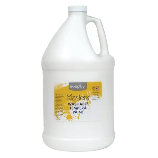 Little Masters&reg; Washable Tempera Paint, Gallon White {1}