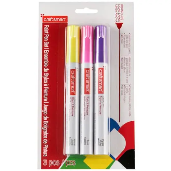 Craftsmart&reg; Paint Pen, Broad Line 3 Pc &mdash; Easter {1}