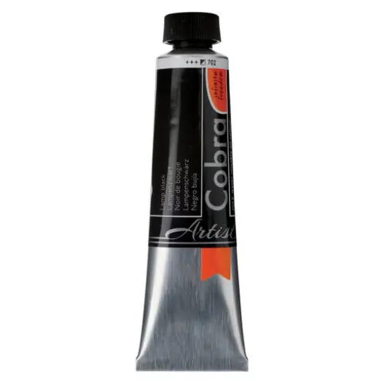 Cobra Artist Water Mixable Oil Colour, 40mL 702 Lamp Black {1}