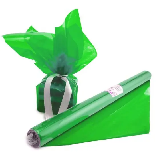 Hygloss&reg; Cello-Wrap&trade; Roll, 6ct. Shamrock Green {4}