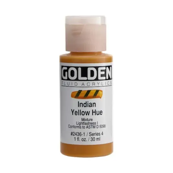 Golden&reg; 1oz. Fluid Acrylics Indian Yellow Hue {1}