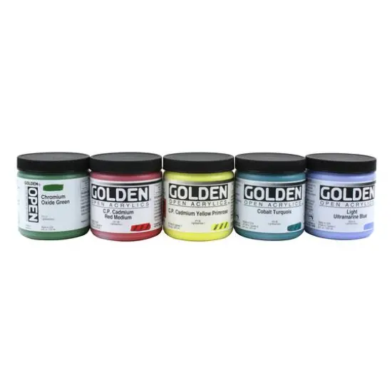 Golden&reg; OPEN&trade; Slow Drying Acrylics, 8oz. Titanium White {3}